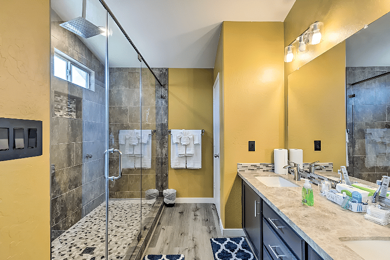 Master Bathroom Large Walk-In Rain Shower