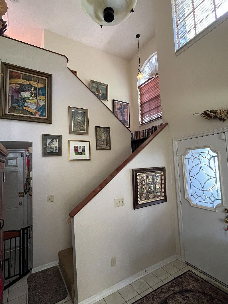 Stairway leads you to your private guest suite.