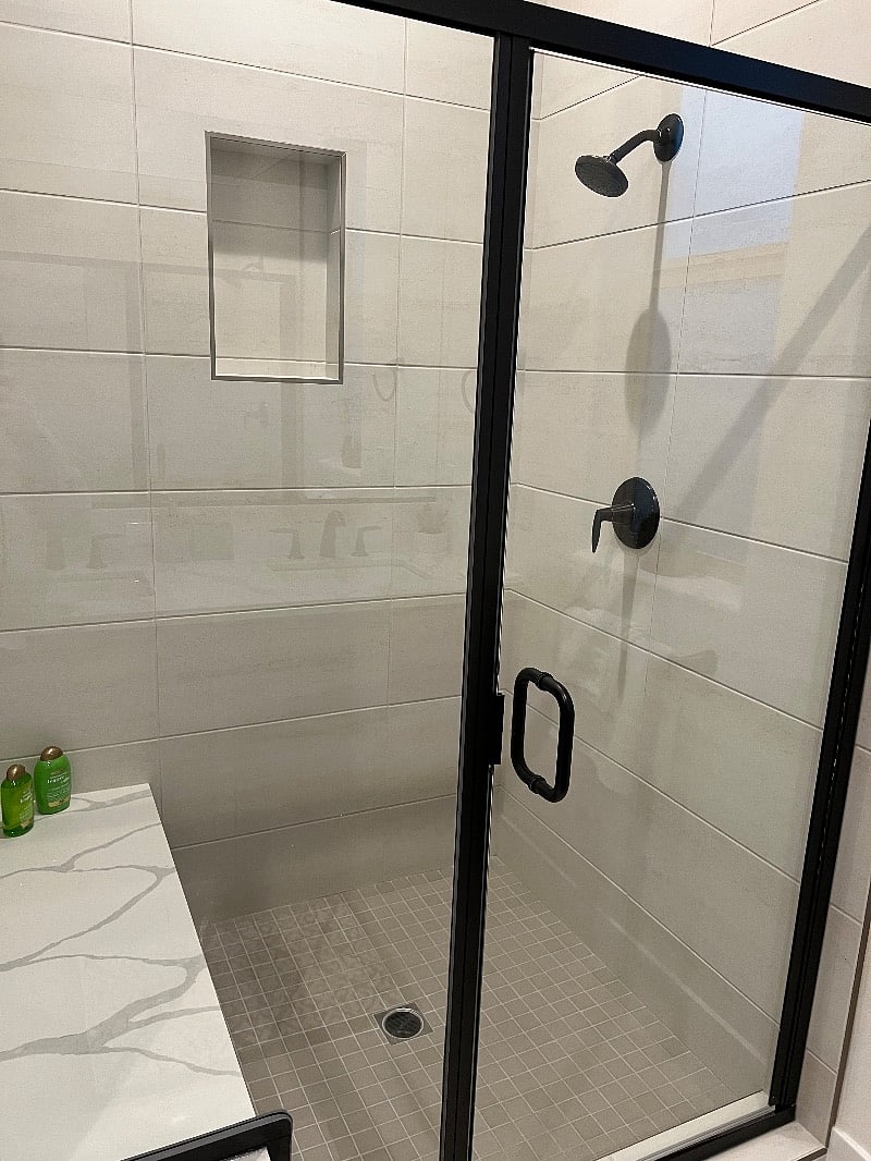 Spacious shower