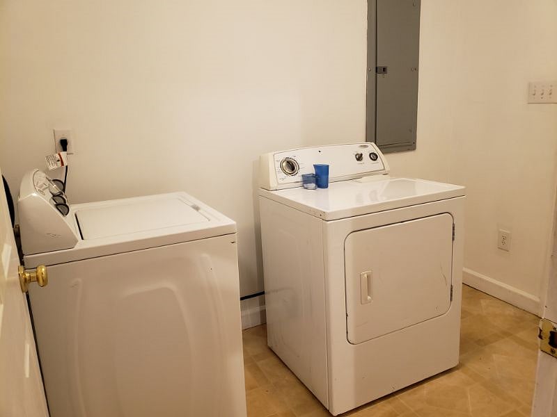 Shared Washer/Dryer Room for Unit 1 and Unit 2.