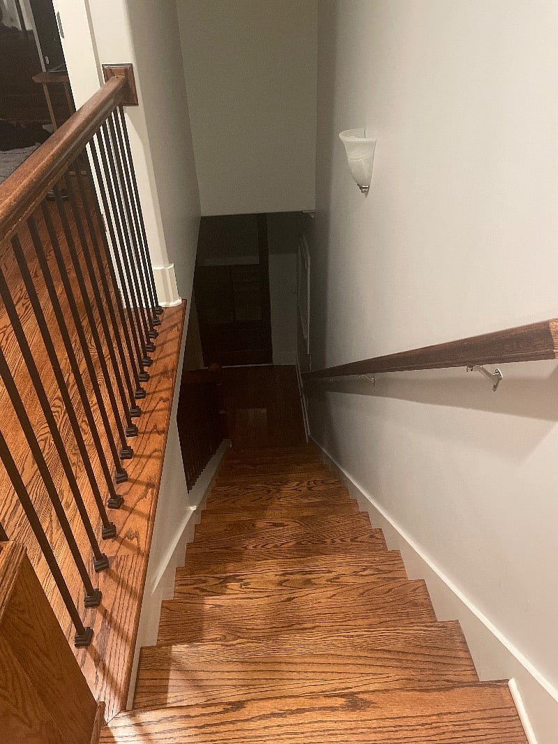 One flight of stairs straight to the front door