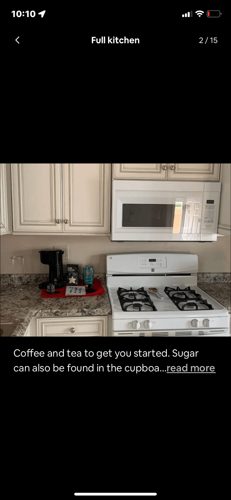 Full size kitchen with full size appliances