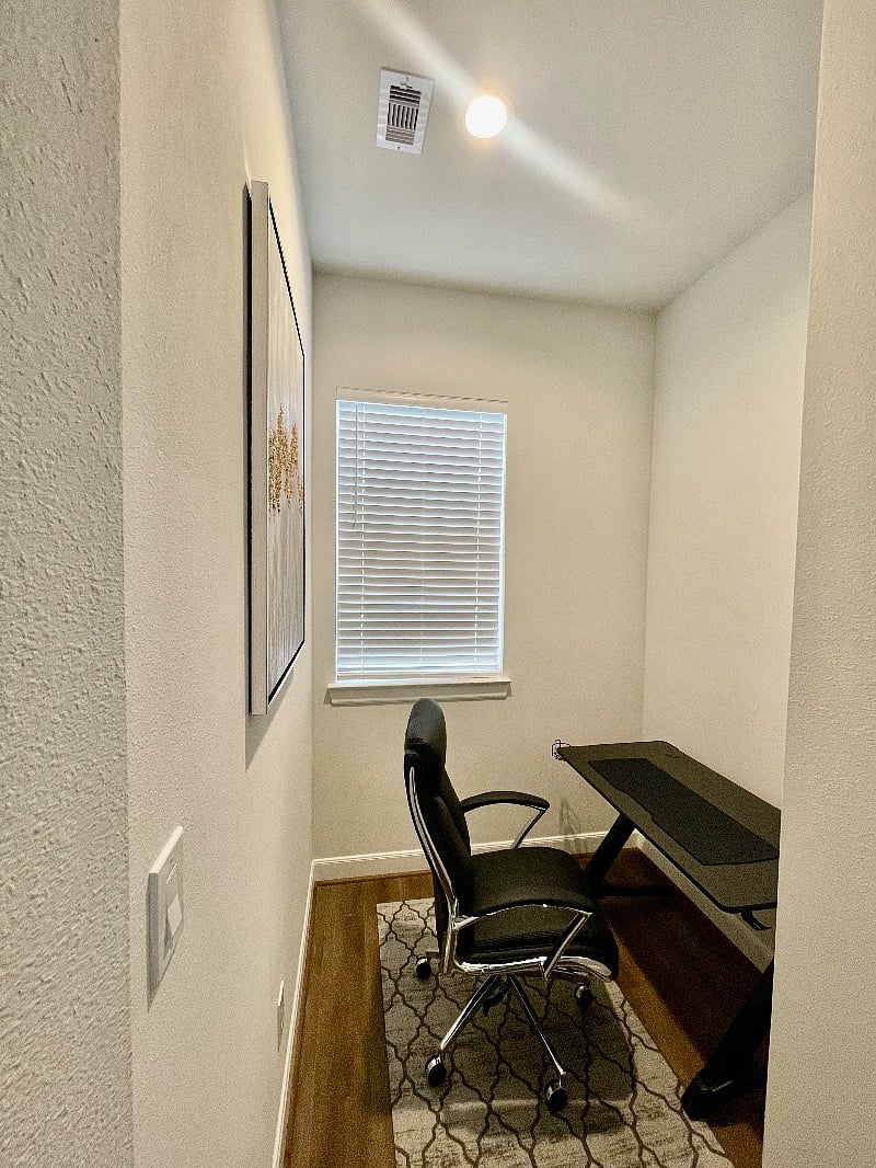 Study nook on the second floor. 