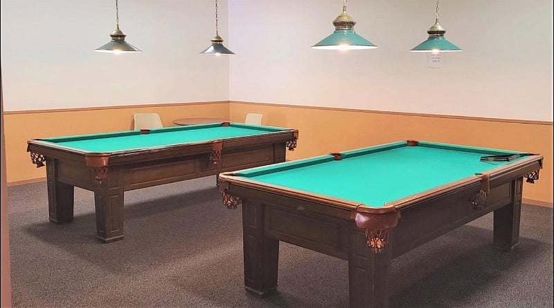 Recreation room with pool tables
Open from 9AM to 10PM daily