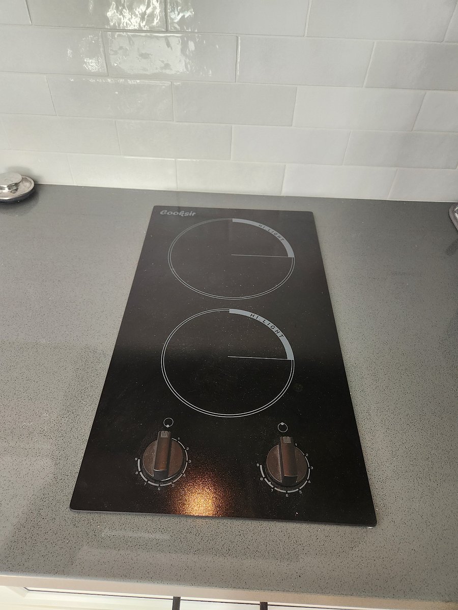 2 burner stove top and a convection oven that operates just like a true oven!