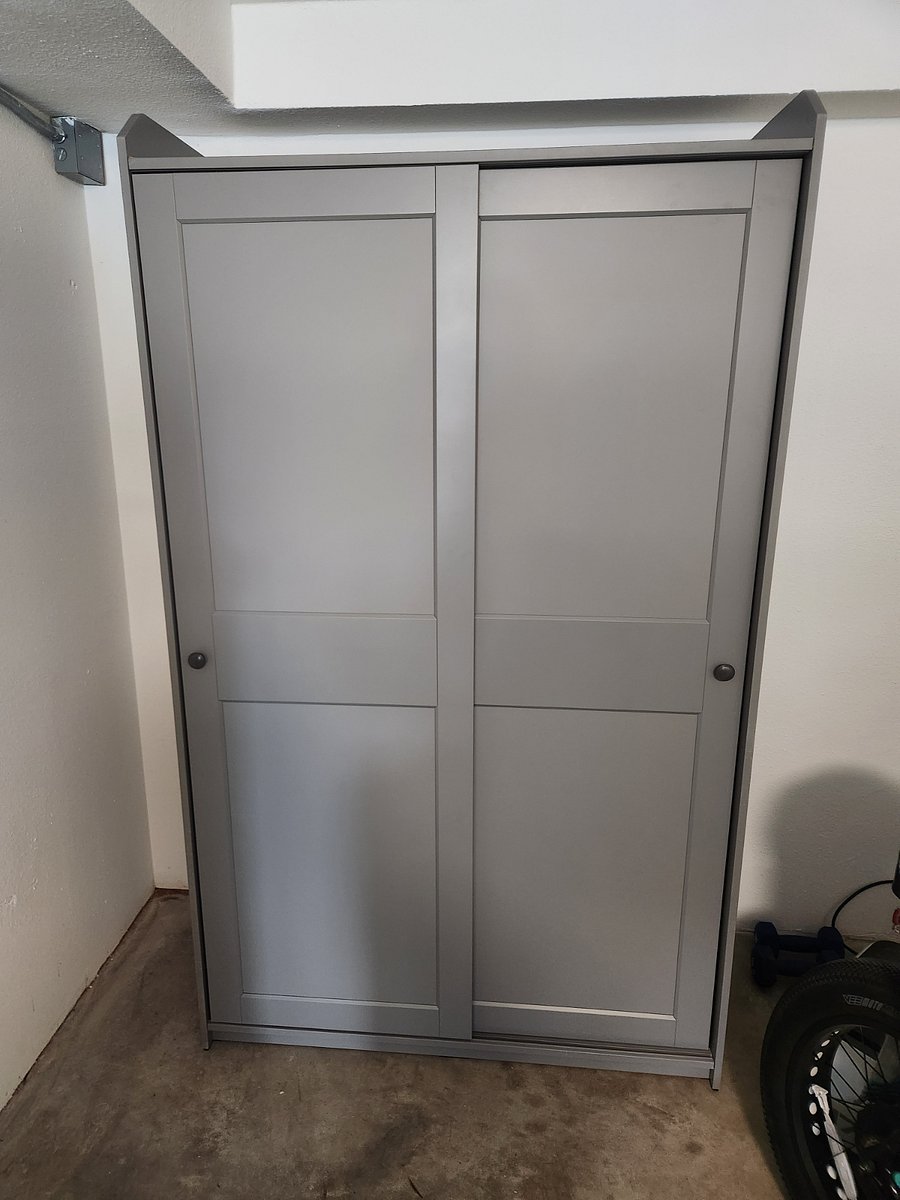 Second closet for your use only with shelves and room to hang clothes.