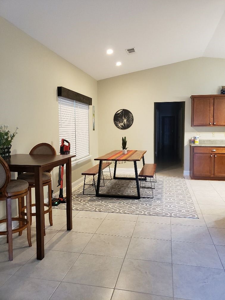 Pub table for WFH option or morning coffee spot.