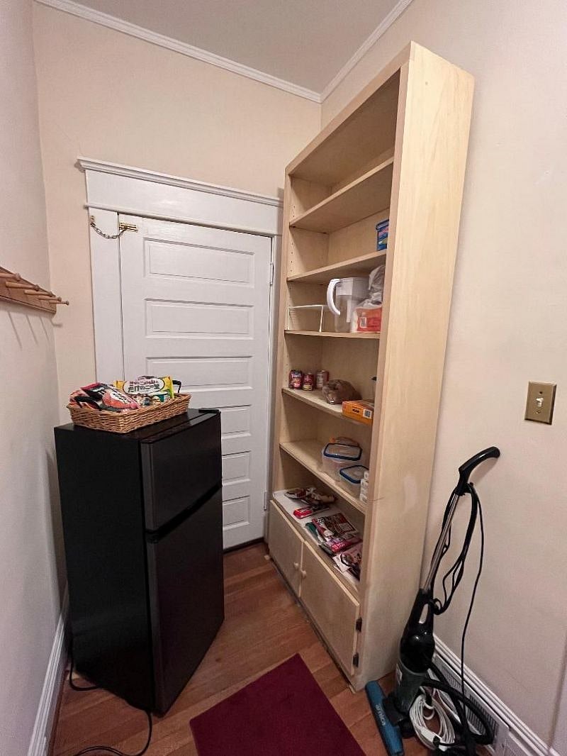 Second, apartment-size refrigerator
