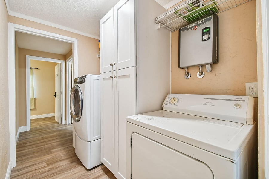 Indoor laundry room