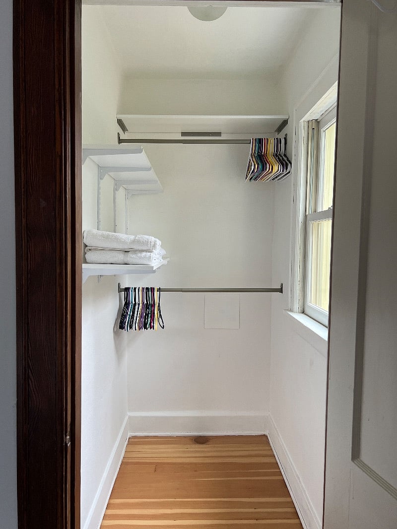 Plenty of storage in the walk-in closet.
