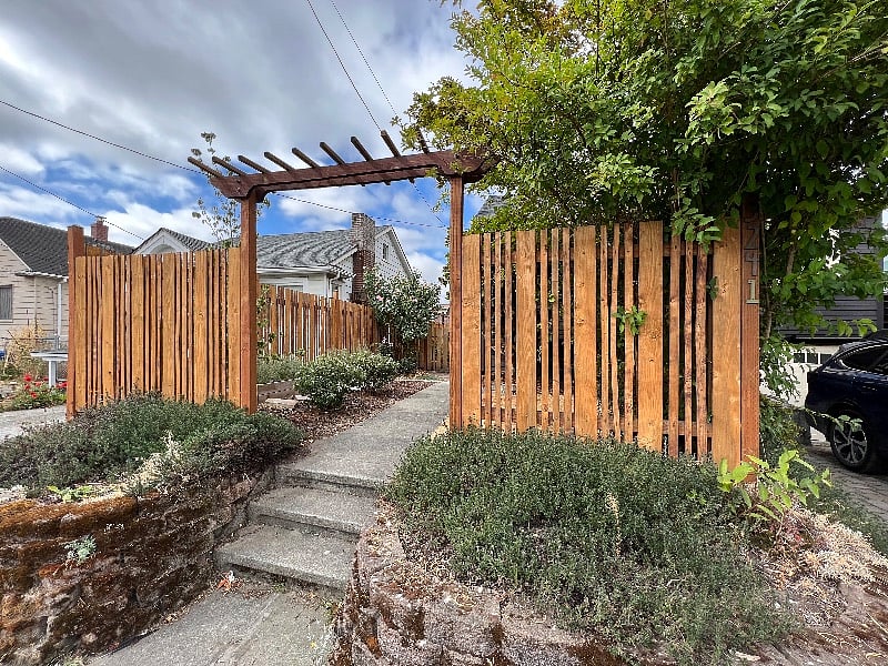 Front walk way.