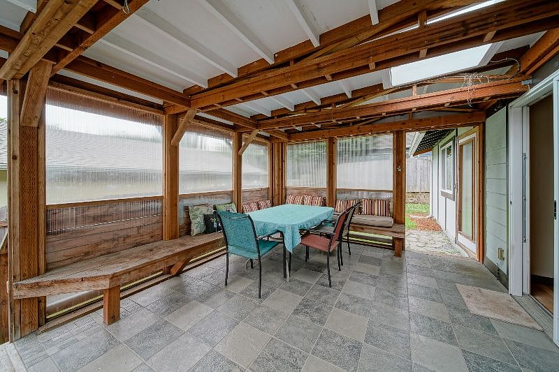 Covered back porch