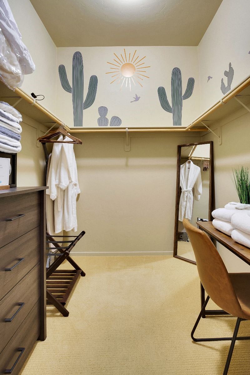 Waking Closet with Safe and Desk
