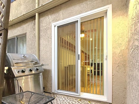 First floor patio with private BBQ