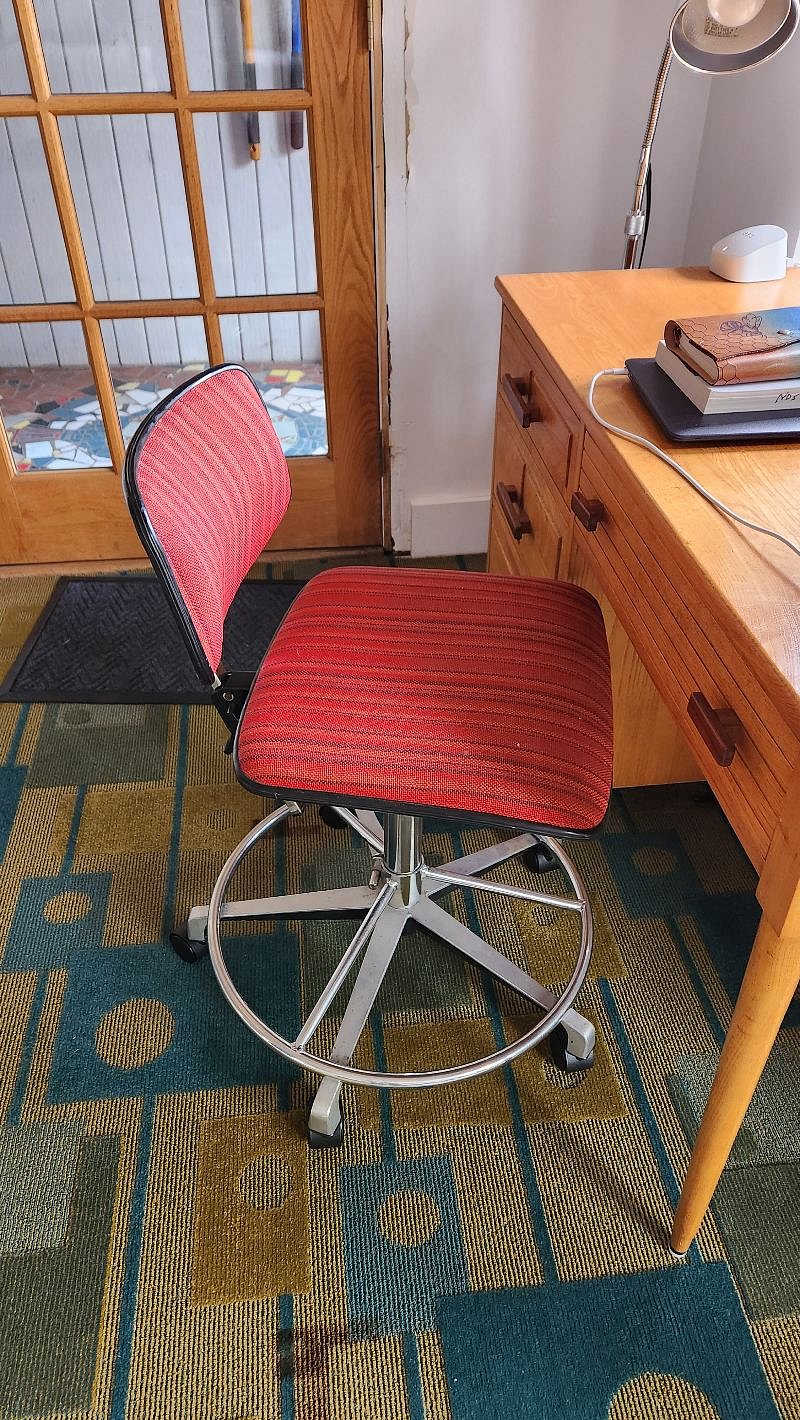 Downstairs desk and chair