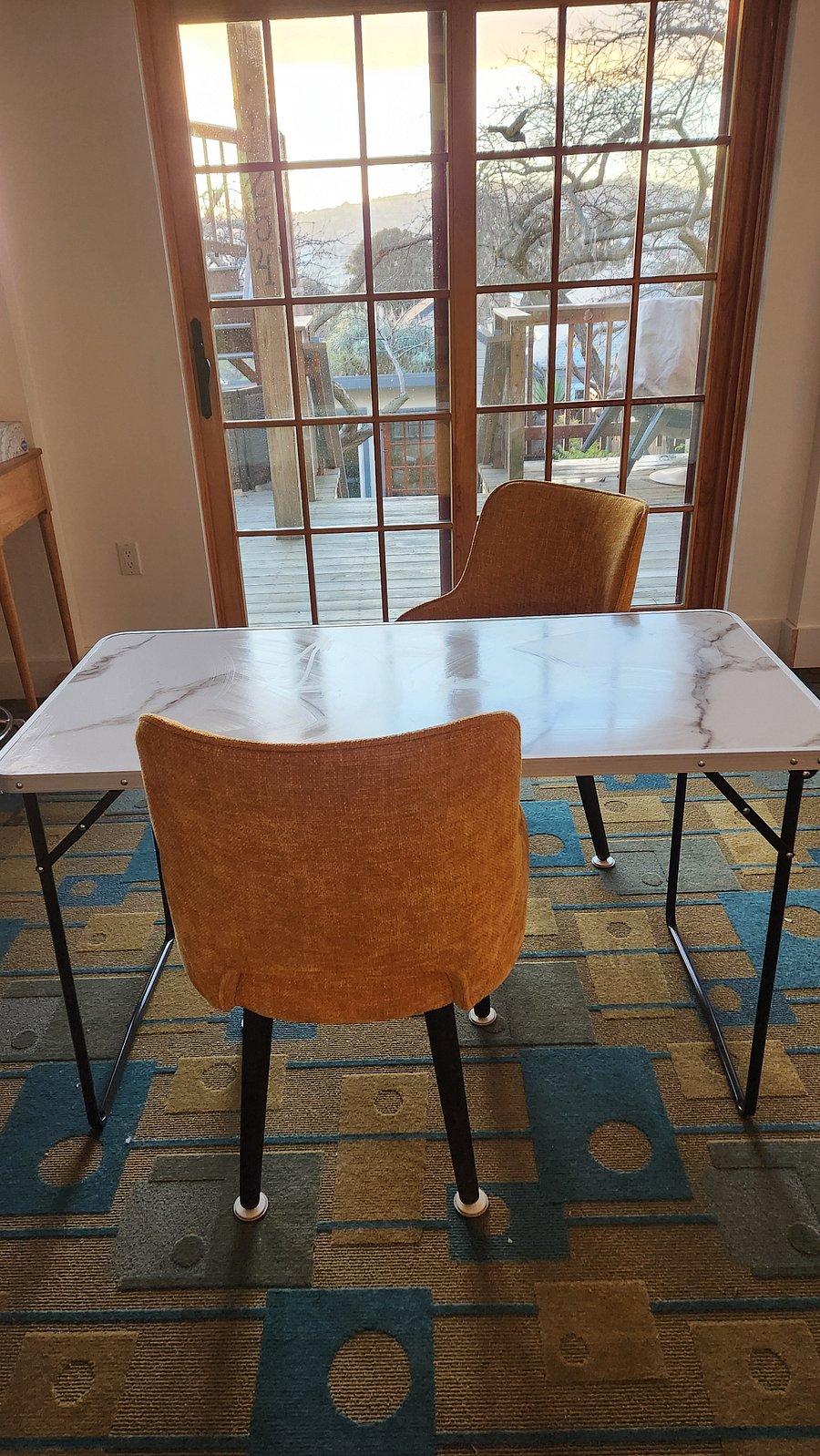 Sdownstairs seating area