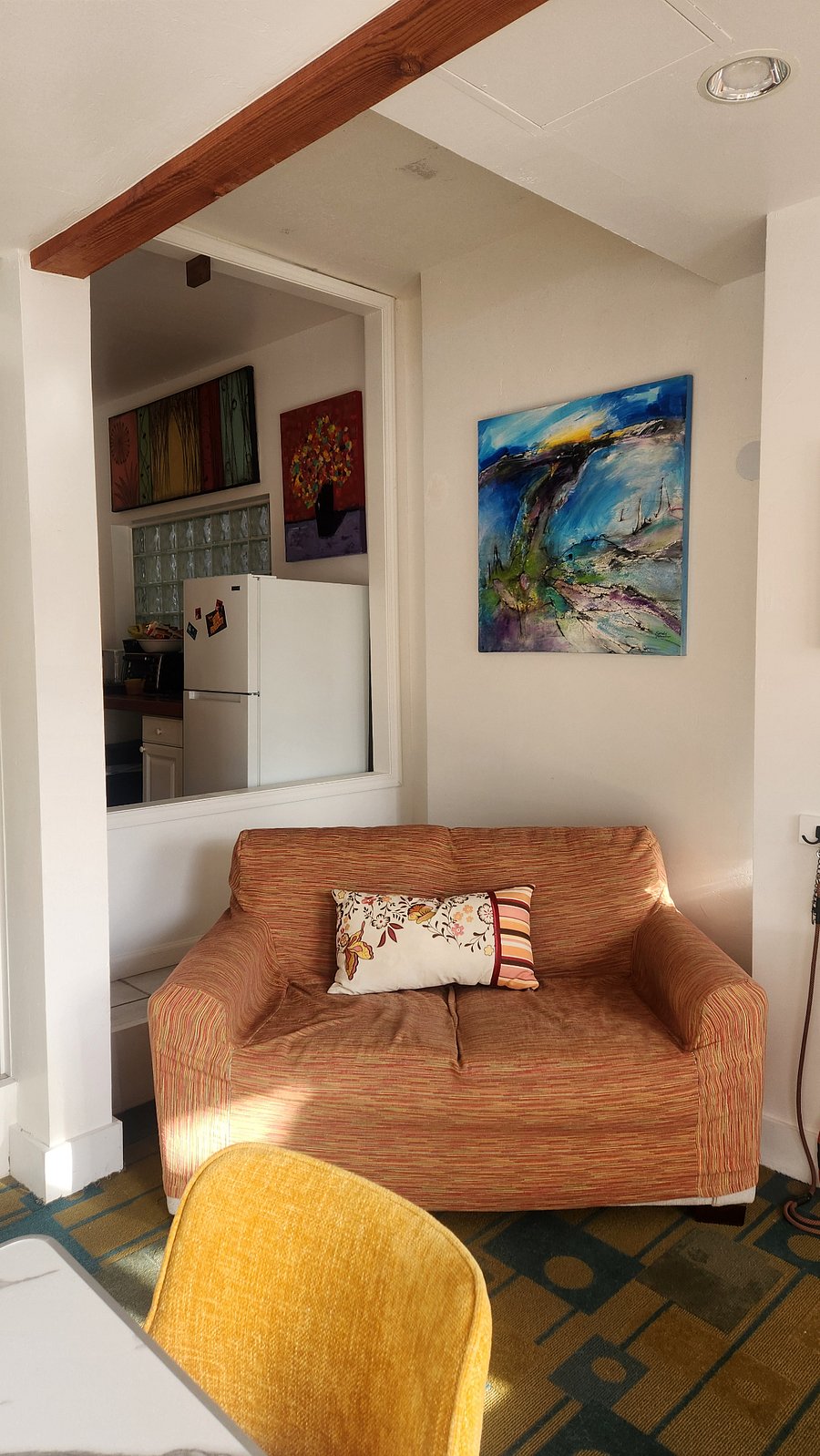 Downstairs second sofa
