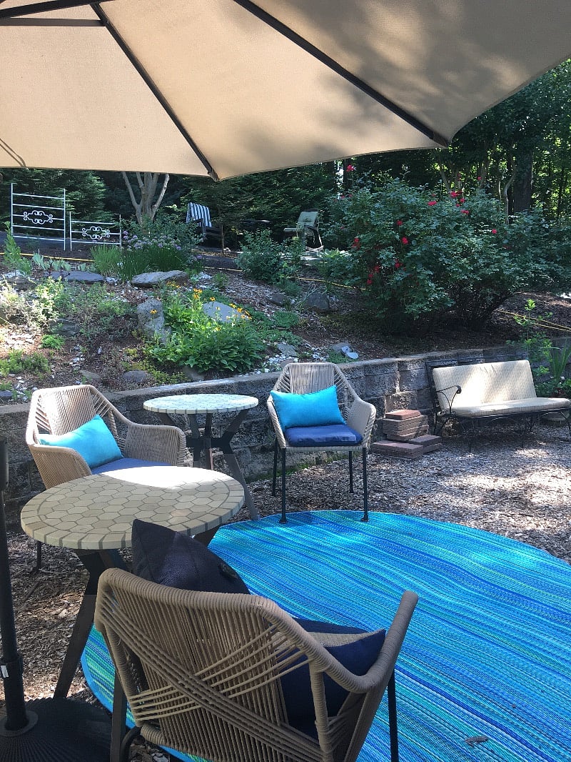 Patio in Woods Area