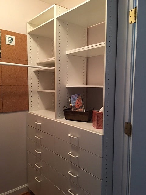 Private Guest Room Walk-in Closet