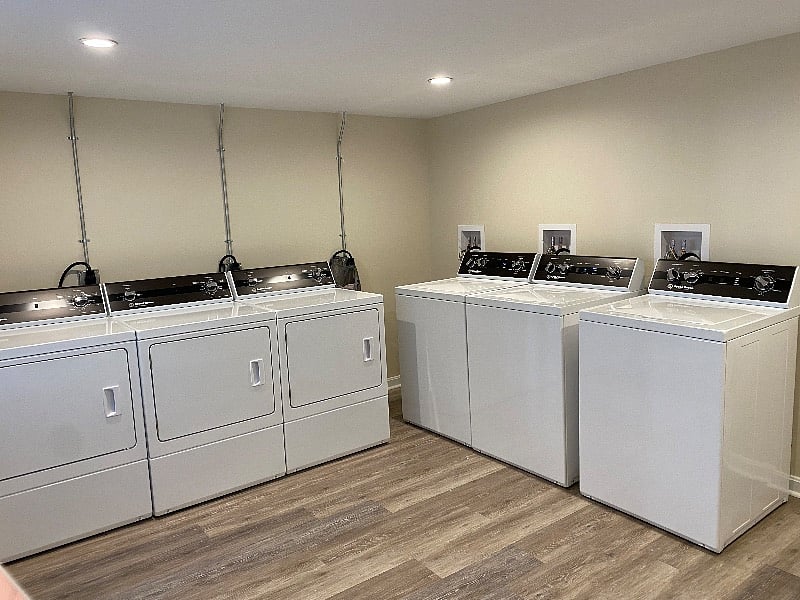Free laundry on the premises.