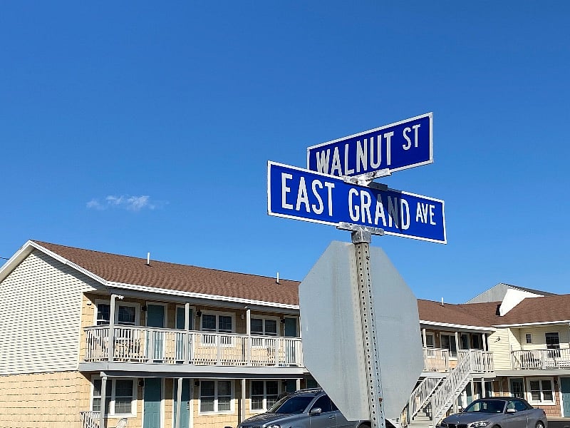 Conveniently located one block from the beach.