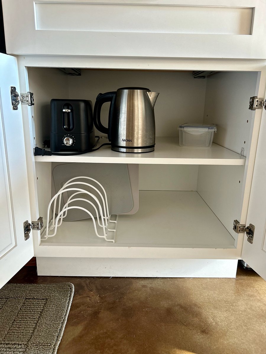 Tea Kettle, Toaster and containers.