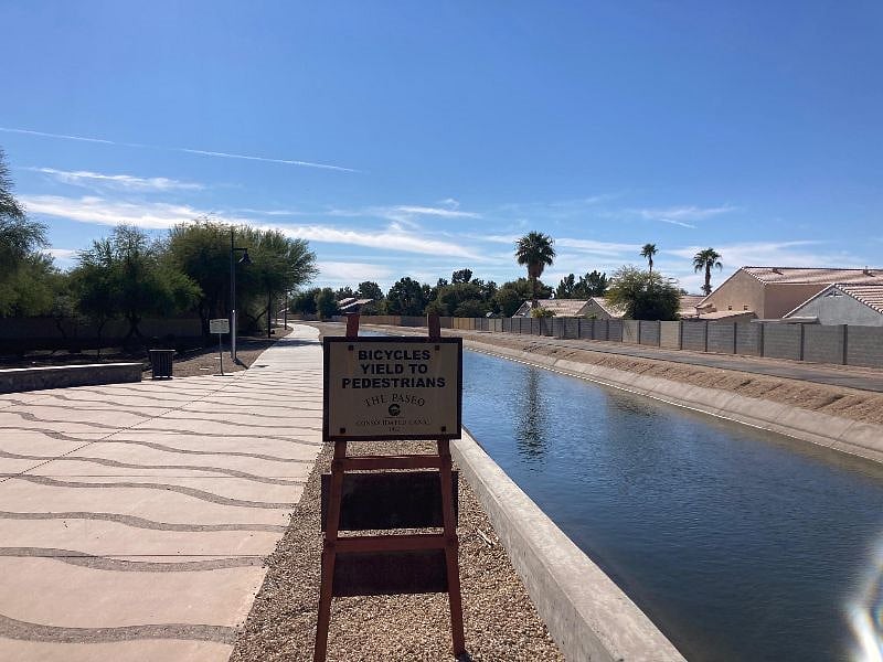 Walking path entrance (a few minutes from the front door)