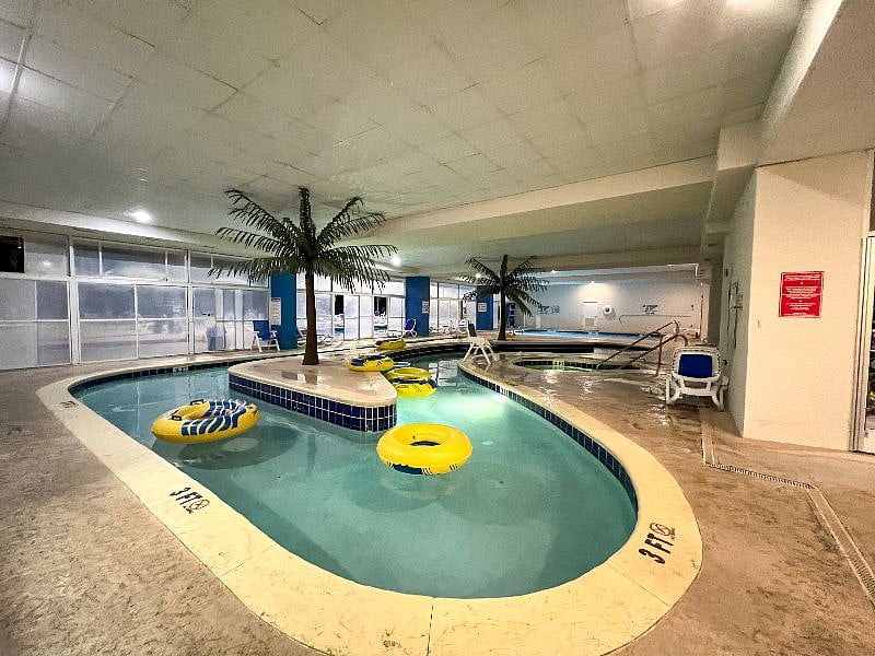 Year-round indoor heated lazy river!