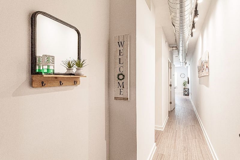 Entry into the Apartment.