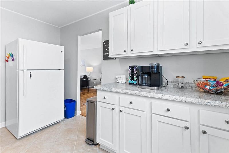Coffee and prep area