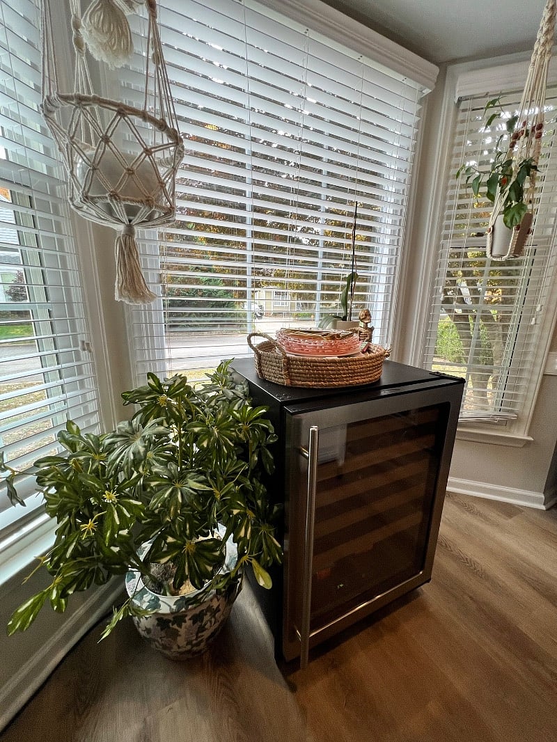 Wine fridge available for tenant use as well