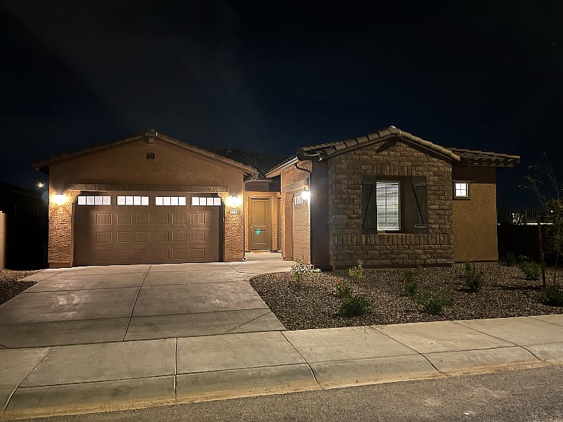 Street view of home. Driveway and street parking is available. Rental unit is on the right side of the house.