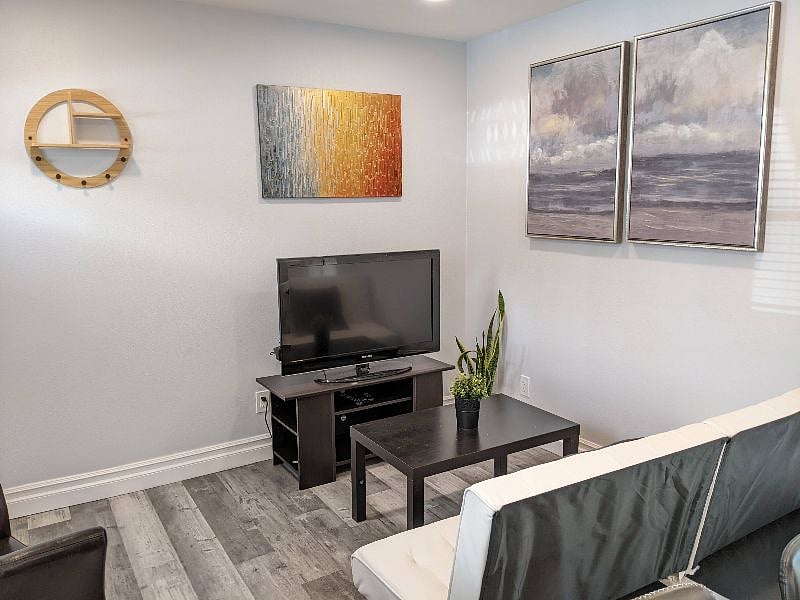 Art gallery inspired living space