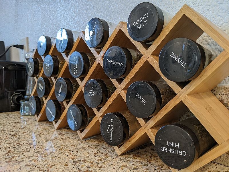 Large collection of spices