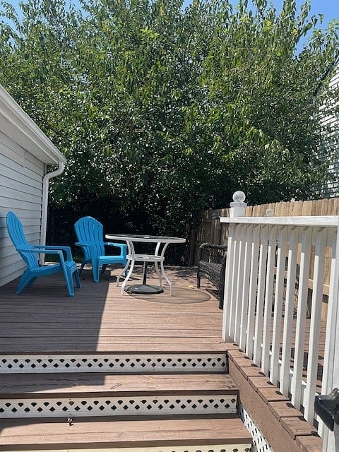 Patio and deck