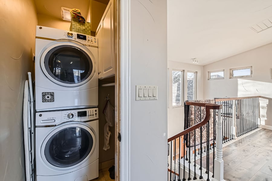 Shared laundry room with our family is steps outside your unit.