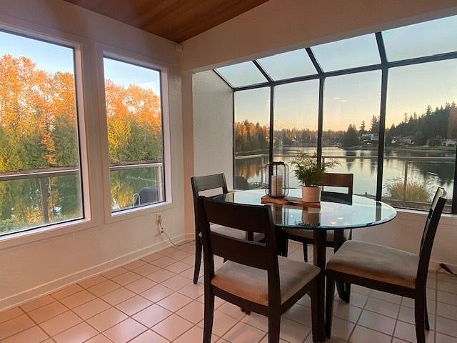 Eating area off of kitchen