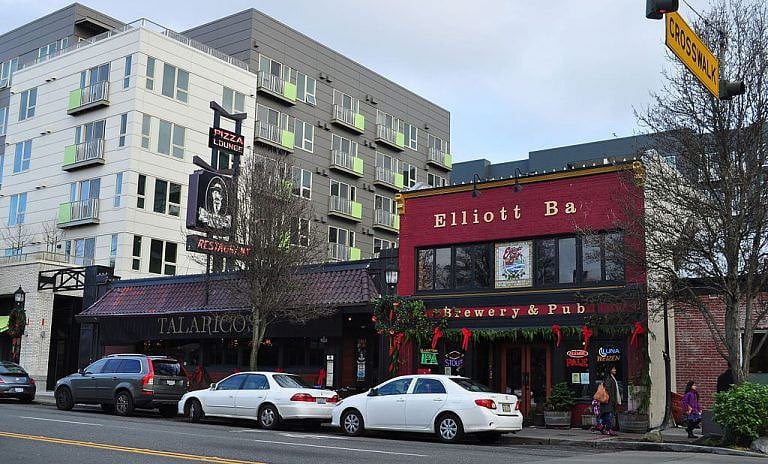 Enjoy local breweries, restaurants and coffee shops at Old Towne Burien.