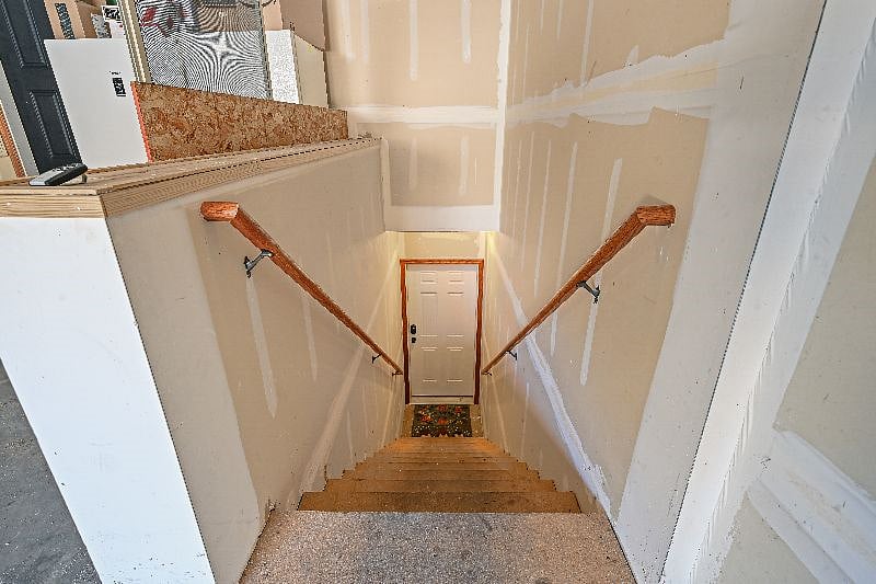 Private entrance from garage