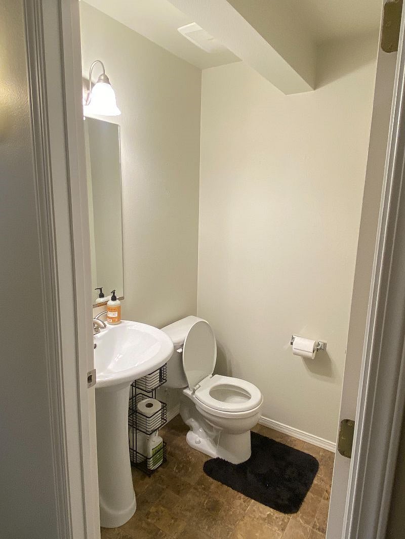 Half bath on the main floor
