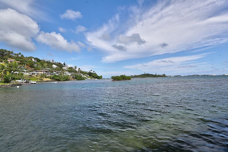 View from the bay access, Kaneohe Bay.