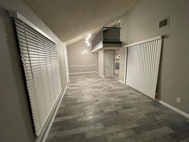 Entry/front living room and dining room