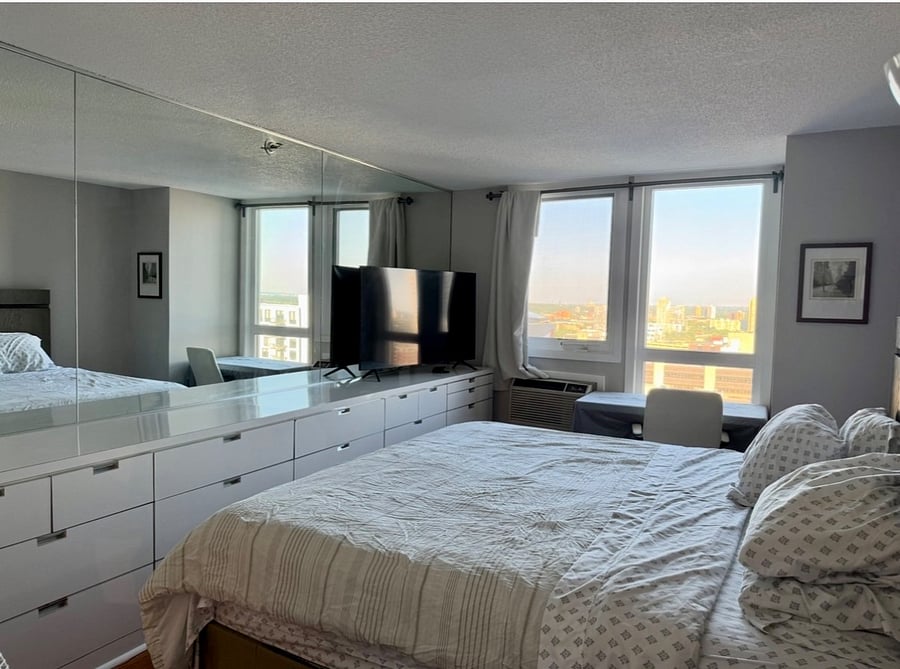 Master suite with a comfortable king bed