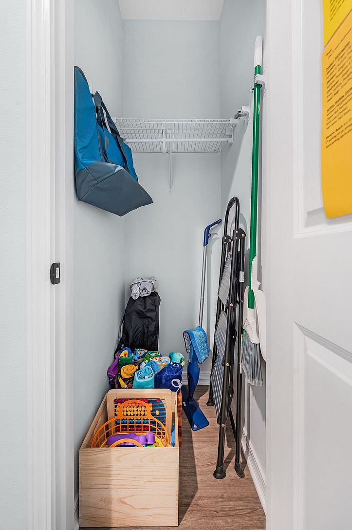 Guest closet in Foyer with items that can be used during your stay