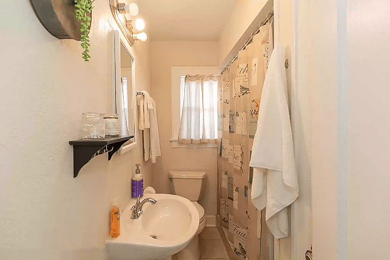 Bathroom 2 has walk-in shower