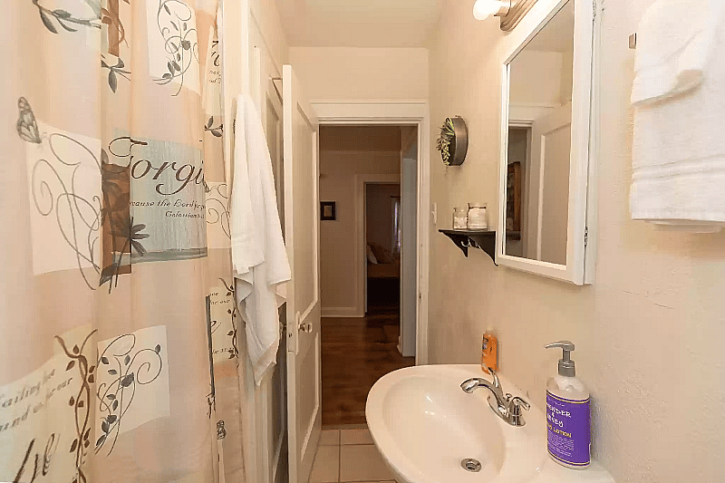 Bathroom 2 has walk-in shower