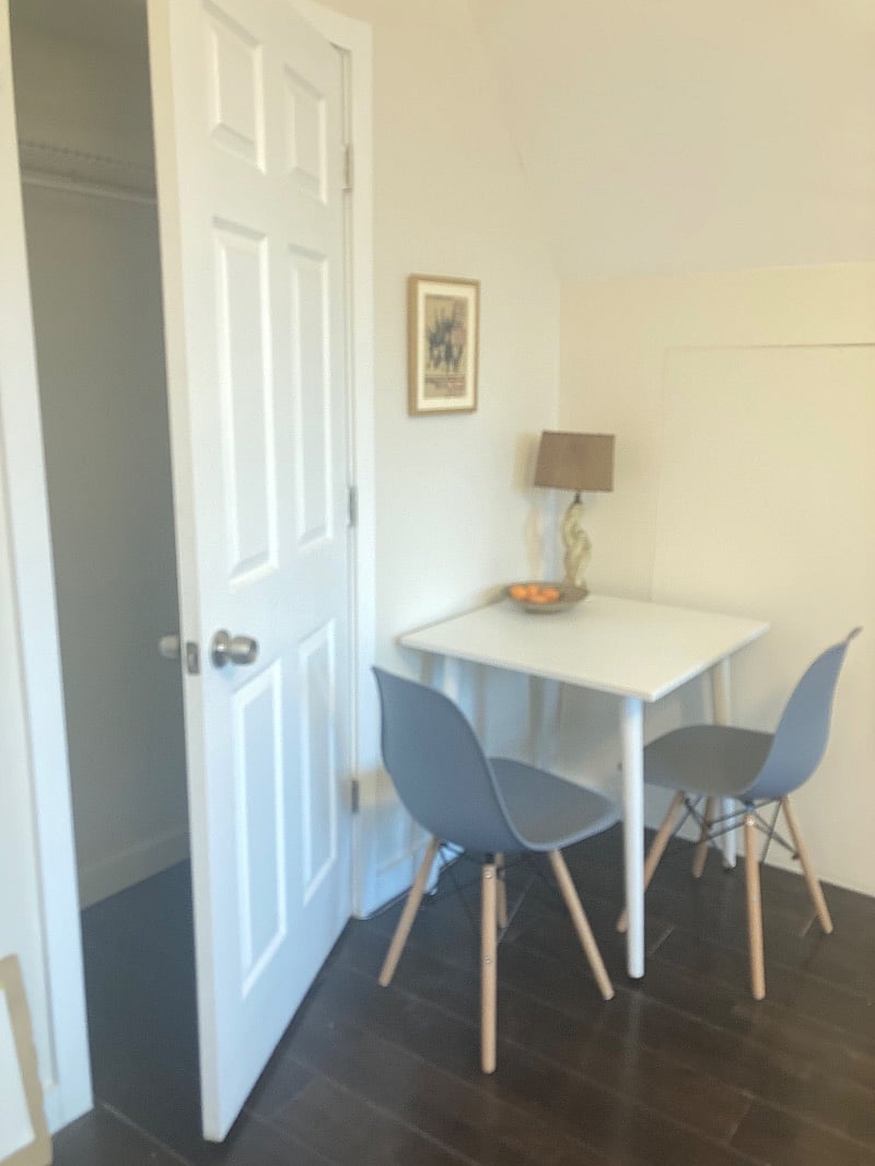 closet near workspace
