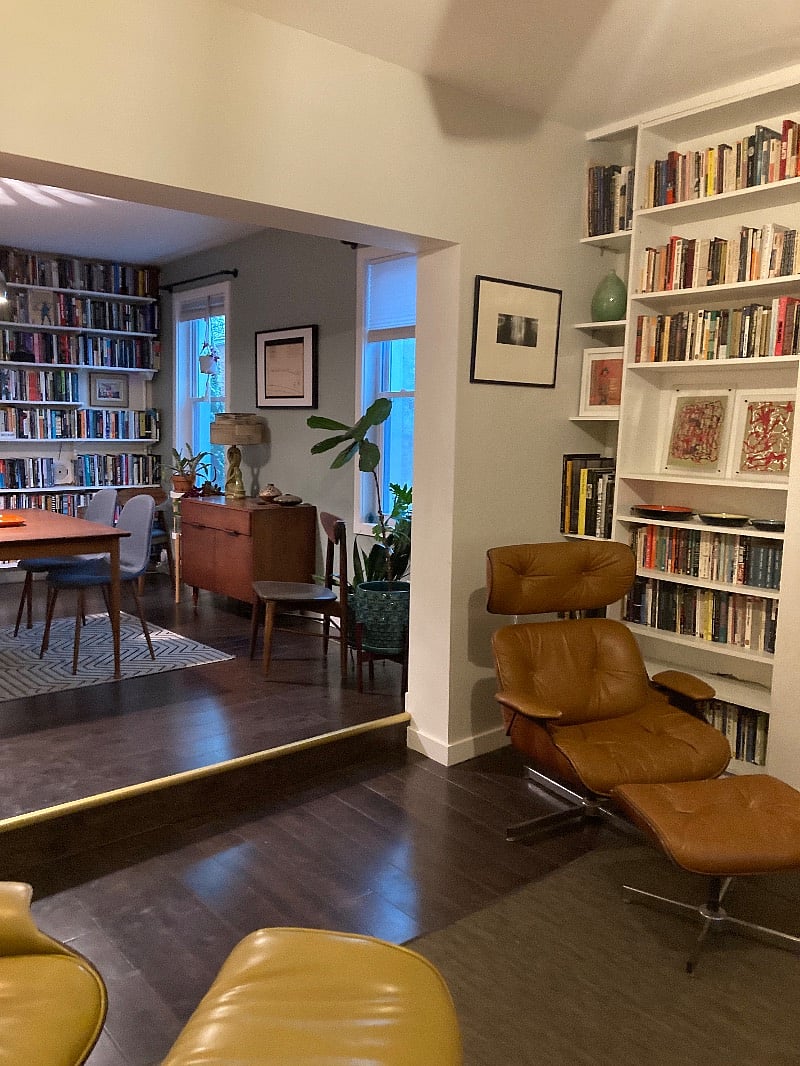 living room and dining room
