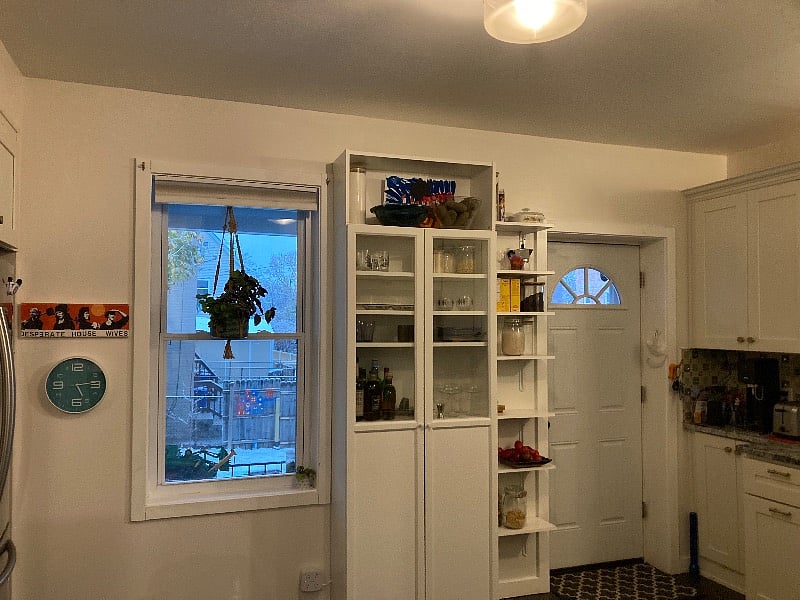 storage and back door from kitchen