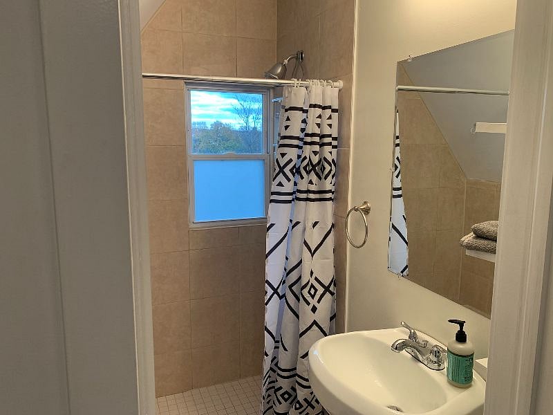 large shower